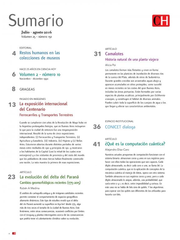 CIENCIA HOY | Argentina